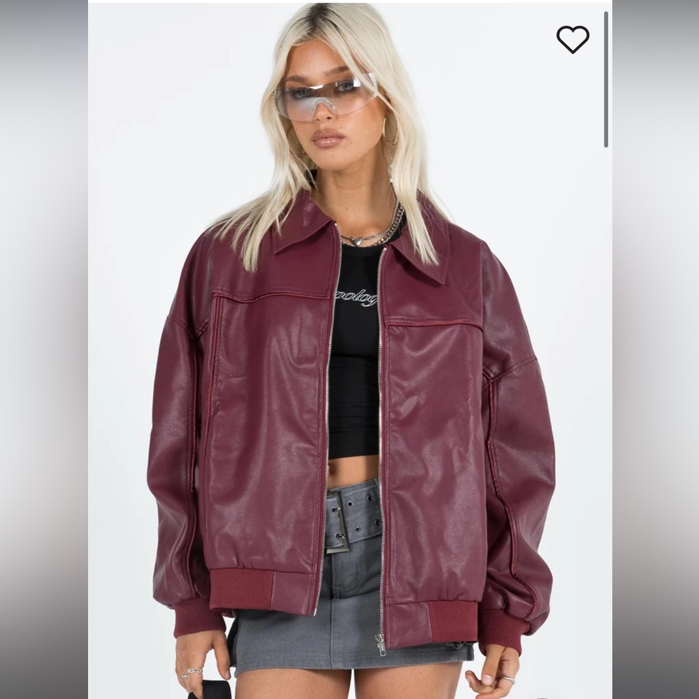 Burgundy bomber